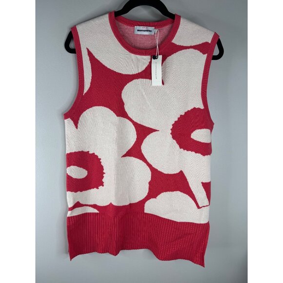 NWT Marimekko Tilma Unikko Sweater Vest Size M Anthropologie - Picture 5 of 7